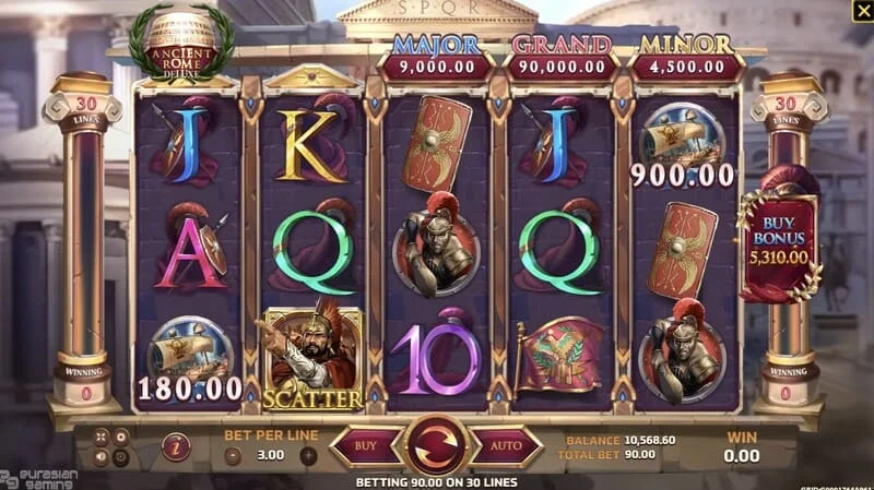 Ancient Rome Deluxe AI - ekrani bonus me çmime shtesë